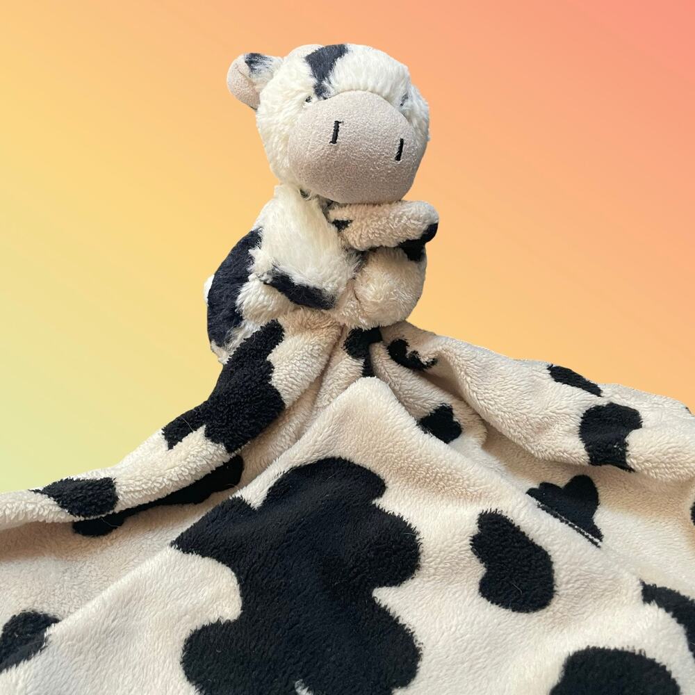 Little Jellycat Bashful Calf Soother Lovey Baby Security Blanket Cow Retired 13"